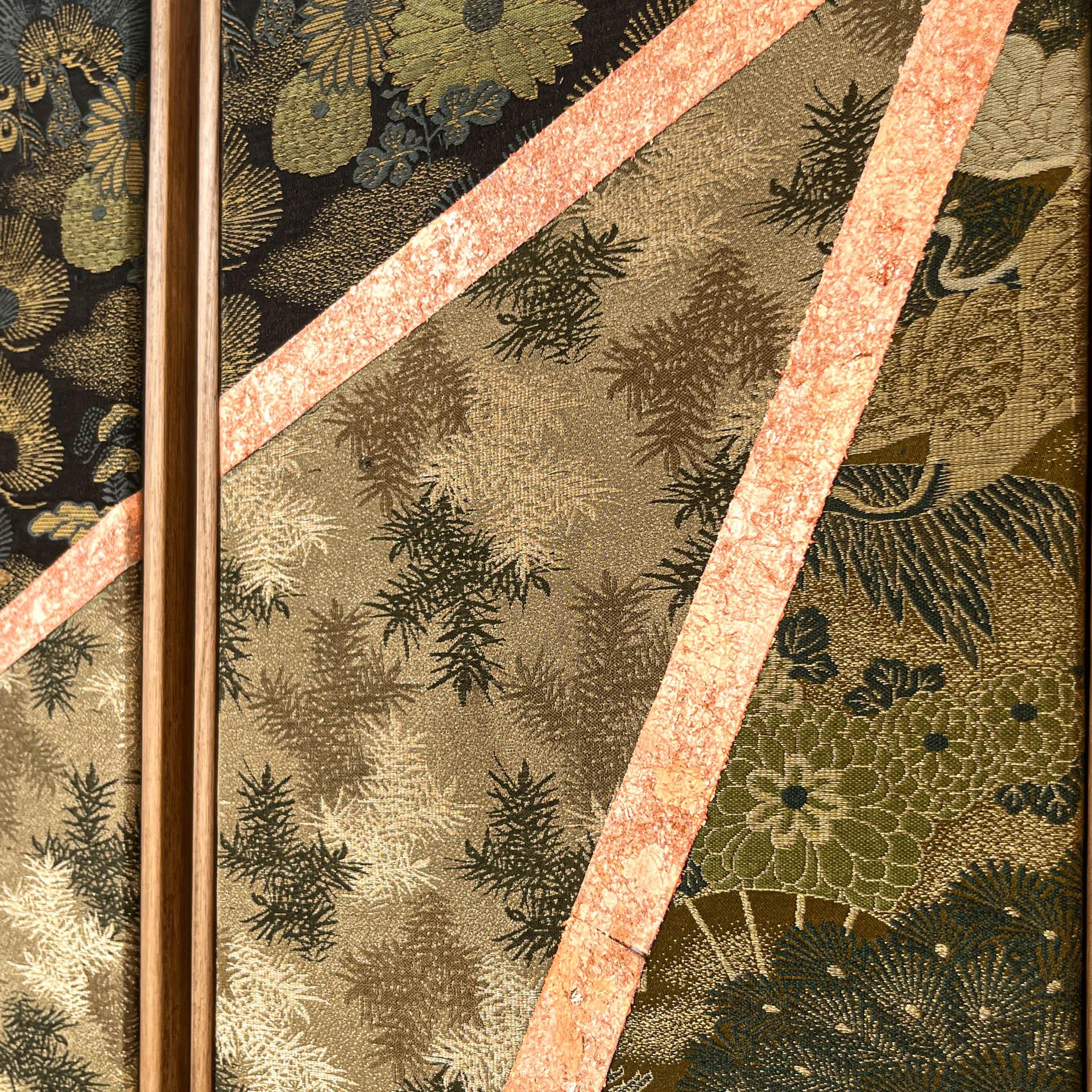 Antique obi textile art 