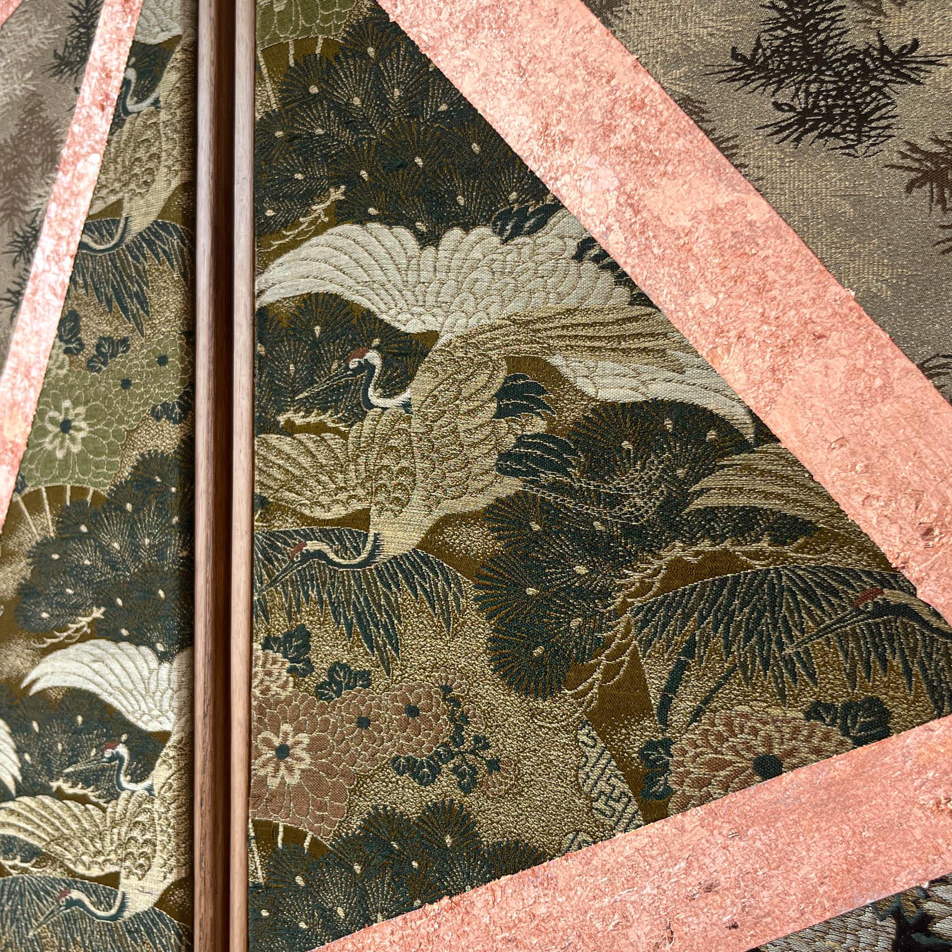 Antique obi textile art 