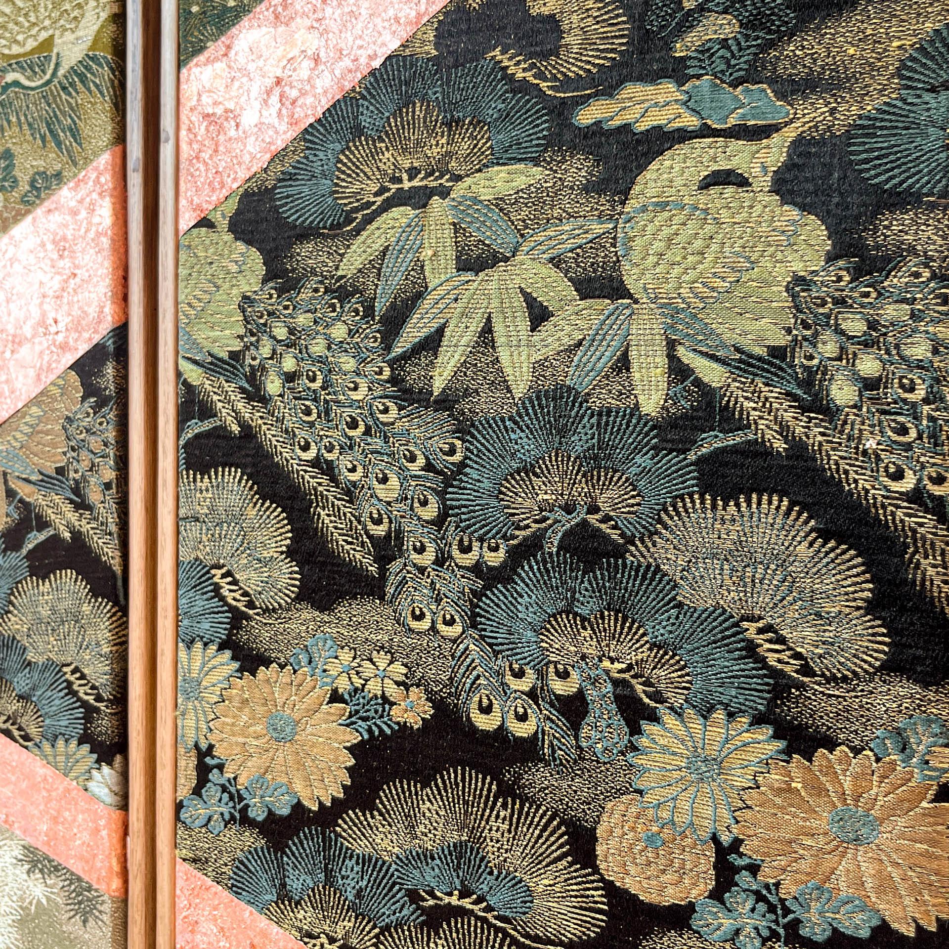 Antique obi textile art 
