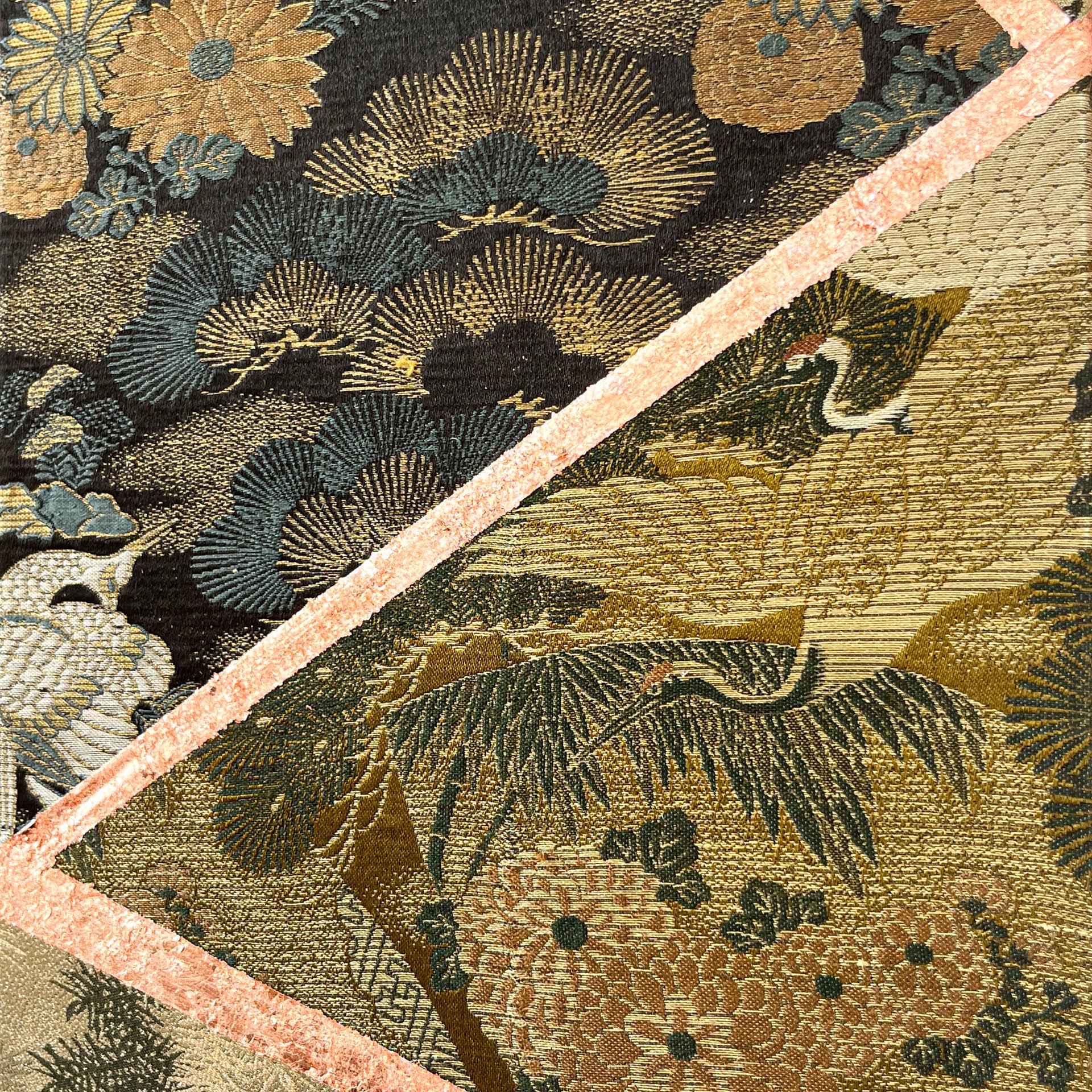 Antique obi textile art 