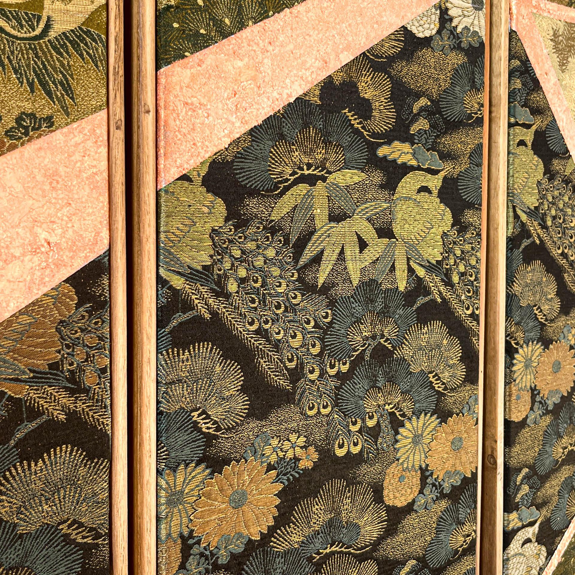 Antique obi textile art 
