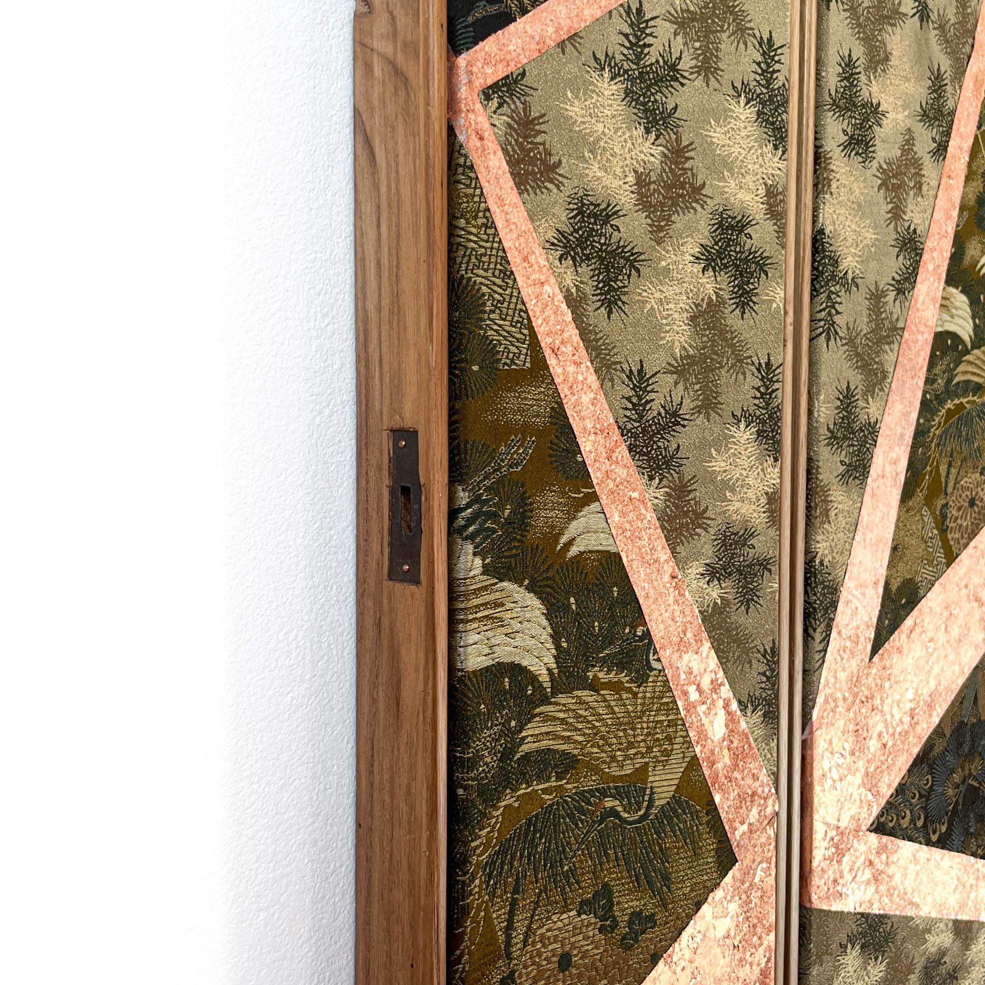 Antique obi textile art 