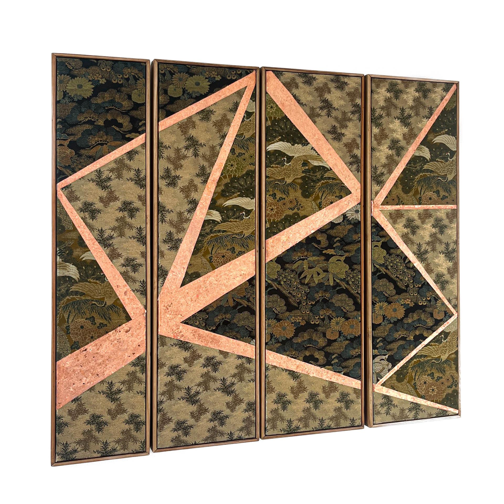Japanese Antique obi textile art 