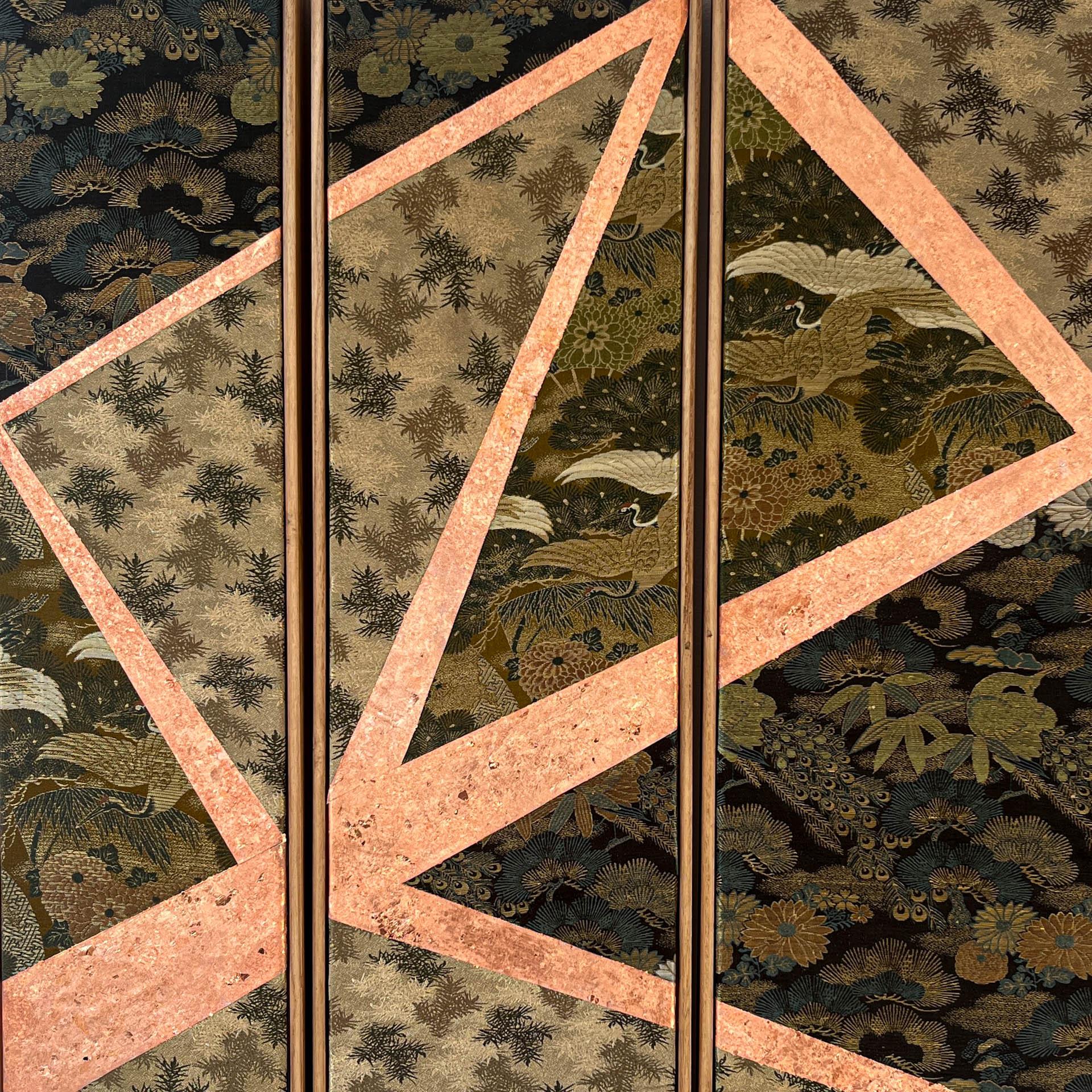 Antique obi textile art 