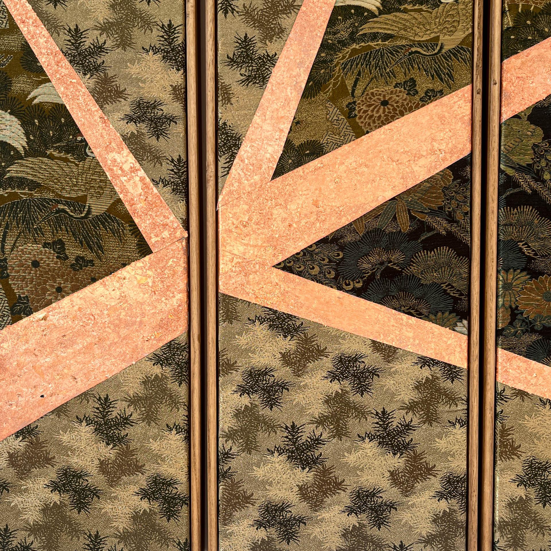 Antique obi textile art 