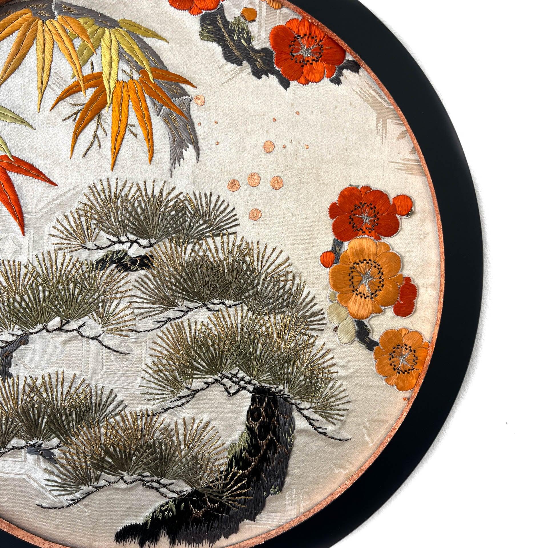 Japonisme Antique obi textile art 