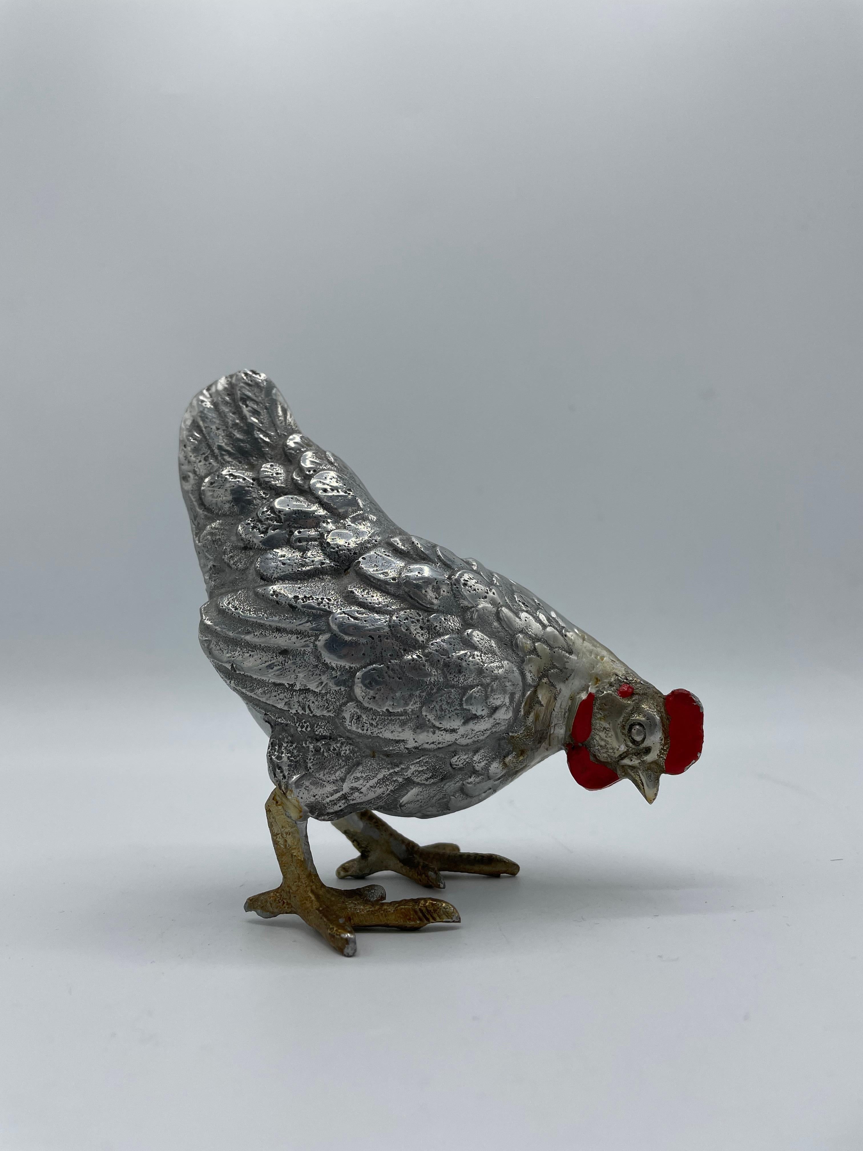 Antique Object Two Roosters with Iron, 1960s 6