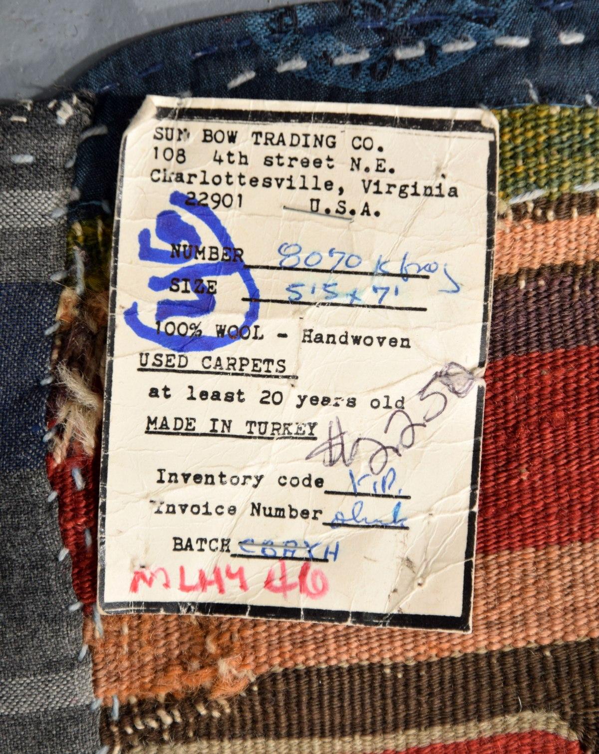 Antiker Anatolia-Kelim-Teppich aus Mezzanine-Galerie aus dem Dorf Obruk, 83