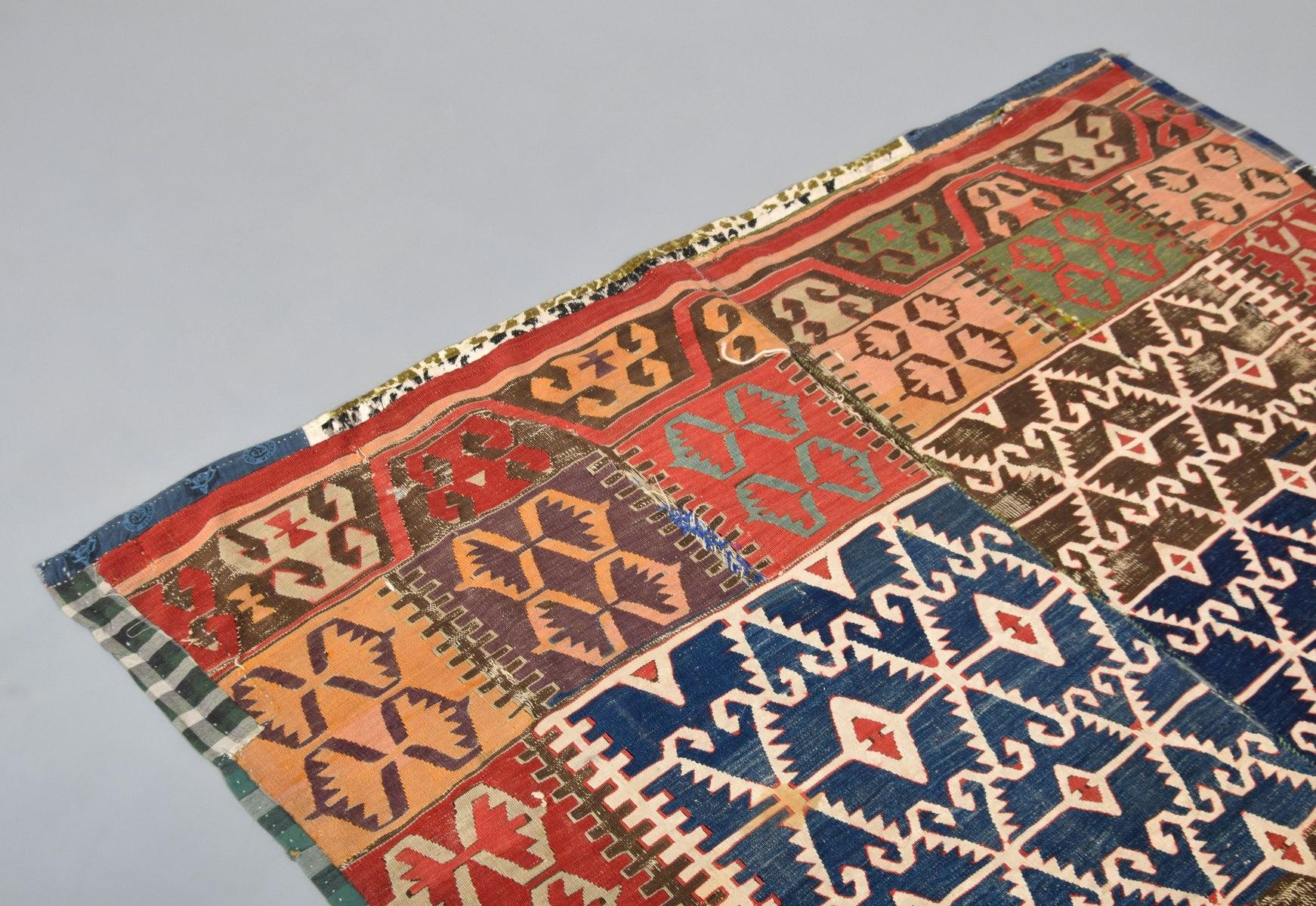 Antiker Anatolia-Kelim-Teppich aus Mezzanine-Galerie aus dem Dorf Obruk, 83