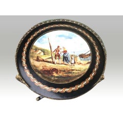 Antique Occasional Ebonised Display Table