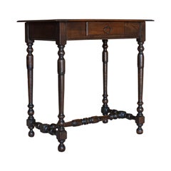 Antique Occasional Table, English, Oak, Side, Lamp, Victorian, circa 1880
