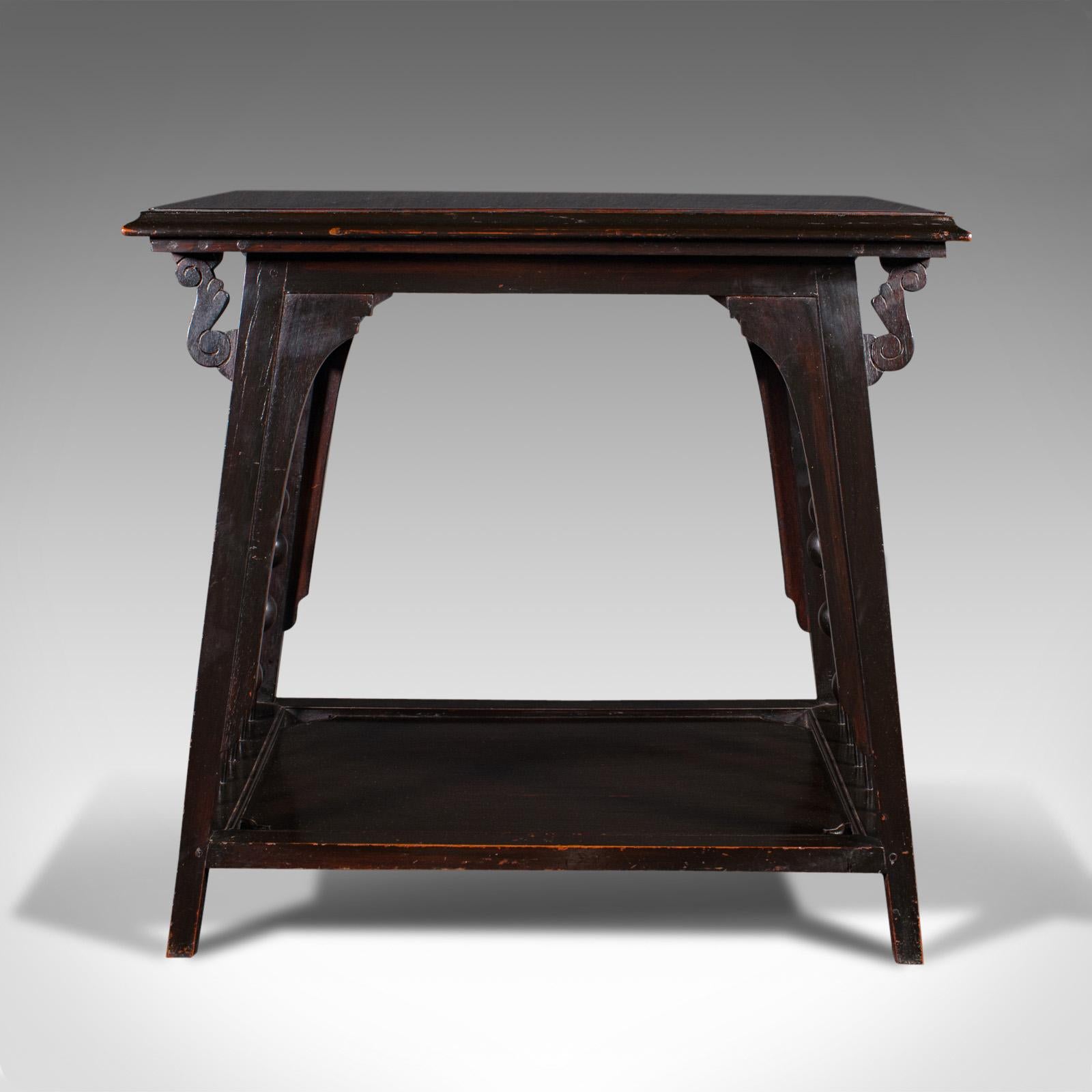 19th Century Antique Occasional Table, English, Side, EW Godwin, Aesthetic Period, Victorian For Sale
