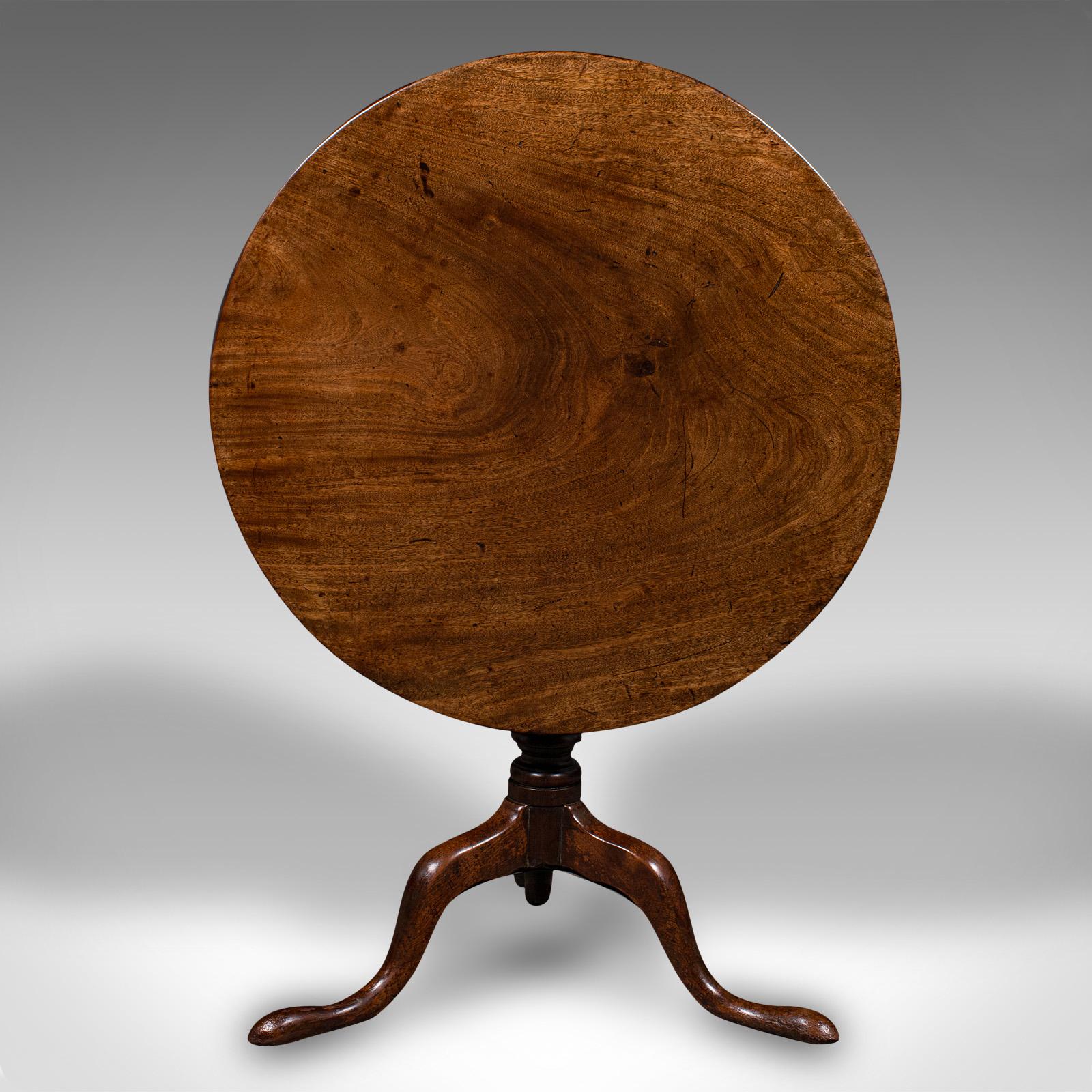 Antique Occasional Table, English, Tilt Top, Lamp, Afternoon Tea, Georgian, 1800 For Sale 3
