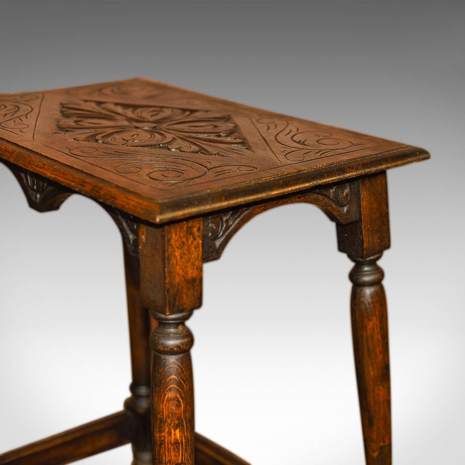 19th Century Antique Occasional Table, Late Victorian Oak, circa 1890