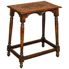 Antique Occasional Table, Late Victorian Oak, circa 1890