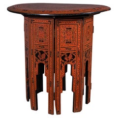 Antique Occasional Table, Oriental, Coffee, Lamp, Stand, Victorian, Circa 1850