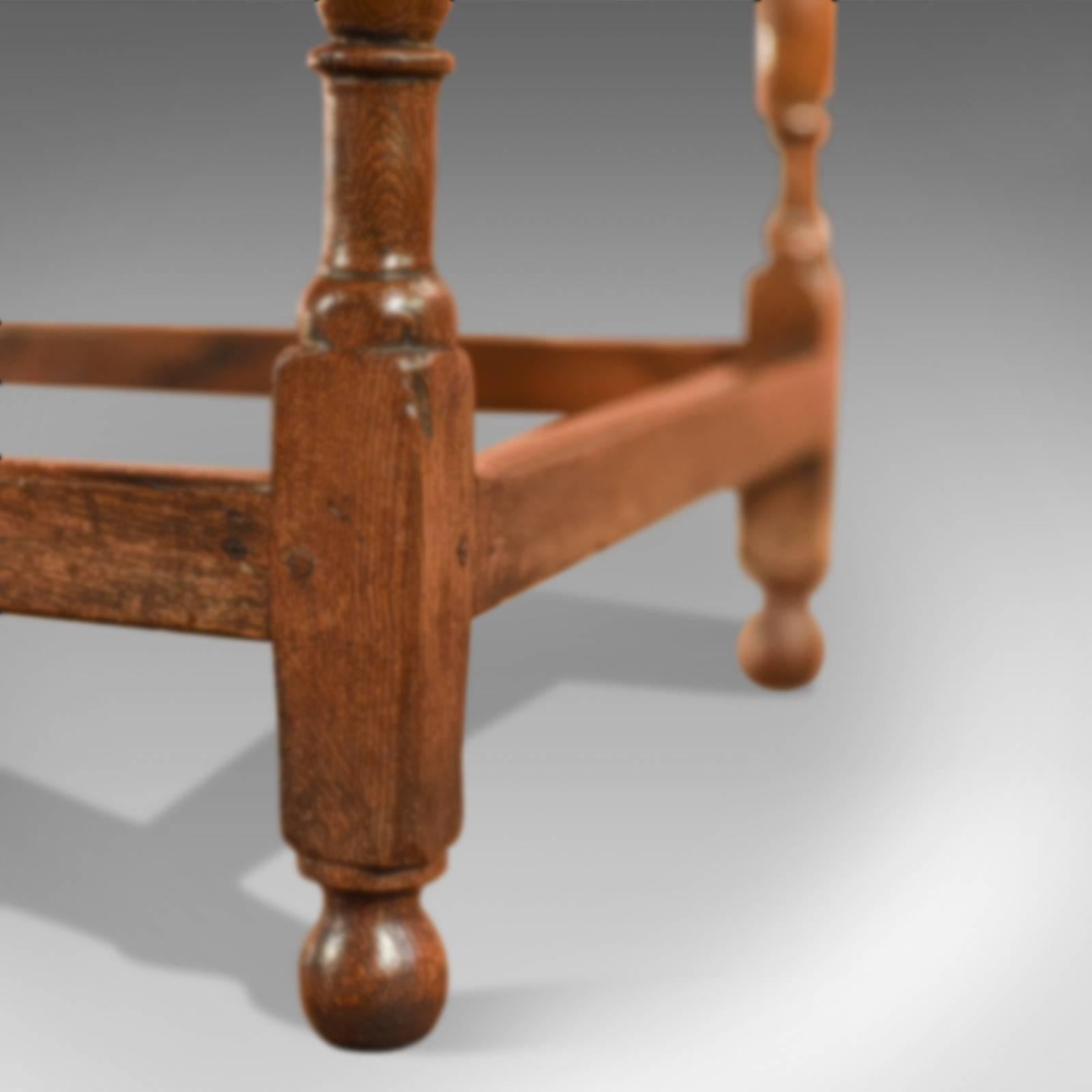 19th Century Antique Occasional Table, Victorian Oak, circa 1850 For Sale