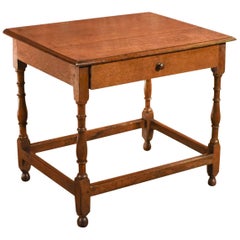 Antique Occasional Table, Victorian Oak, circa 1850