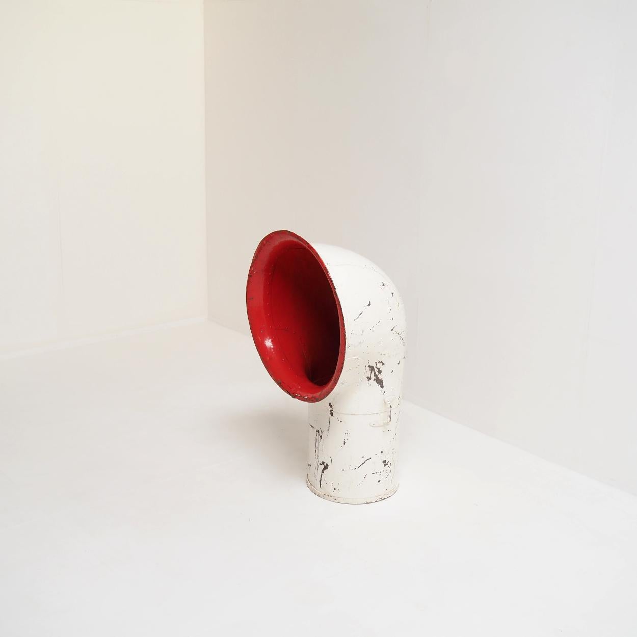 Antiker Ozeandampfer-Luftauslass, um 1900 im Zustand „Relativ gut“ im Angebot in Beerse, VAN