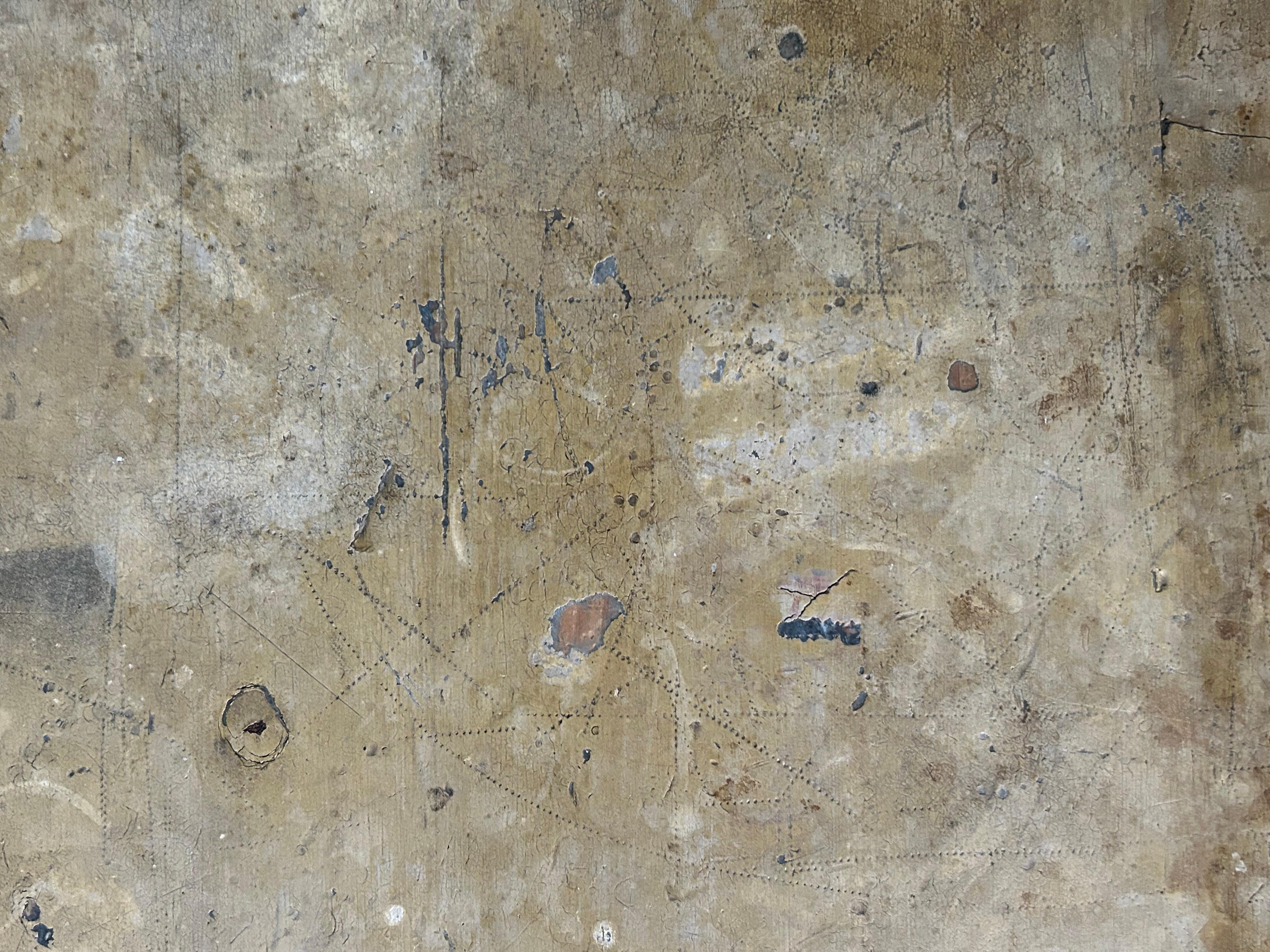 Antiker ockerfarbener bemalter Kieferntisch aus George III.-Periode, England, frühes 19. Jahrhundert im Angebot 5