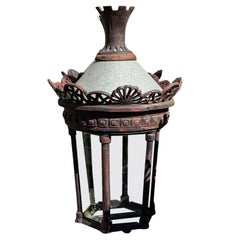 Antique O’Connell-Styled Cast Metal Street Lanterns