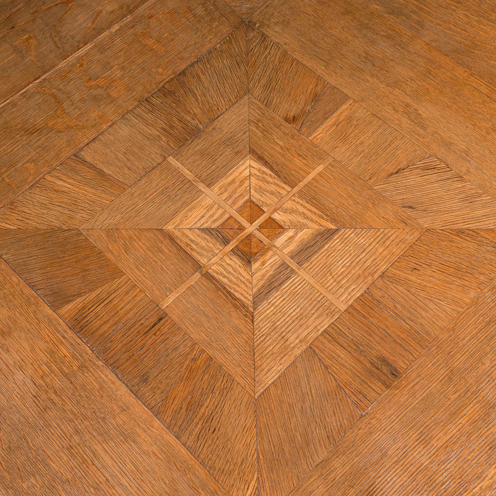 Antique Octagonal Centre Table, Scottish Oak, 4 Seat, Gothic Revival, Victorian For Sale 2