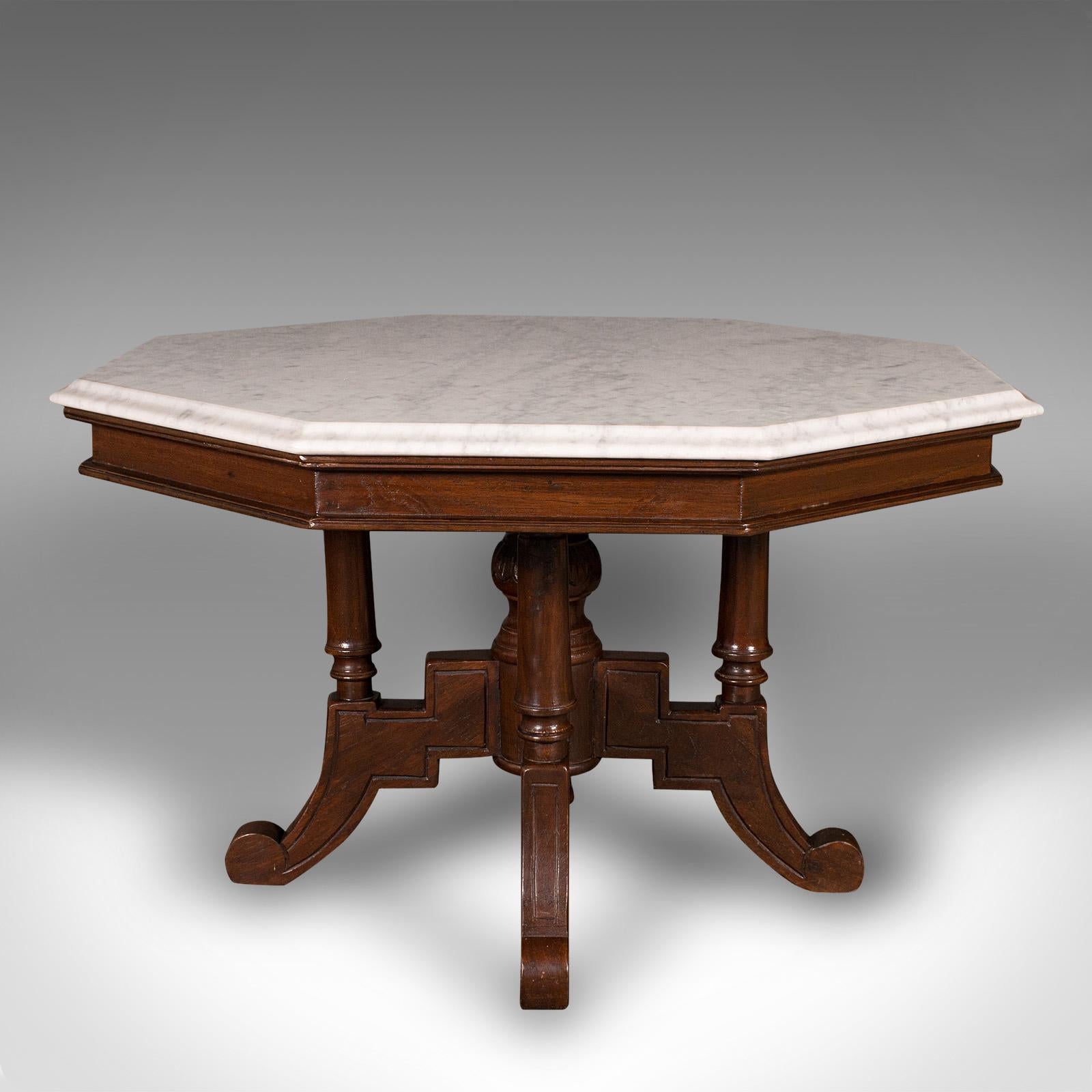 victorian marble top coffee table
