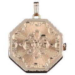 Antique Octagonal Locket of 14k Gold