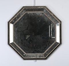 Antique Octagonal Mirror by Niermann Weeks, 20th Century