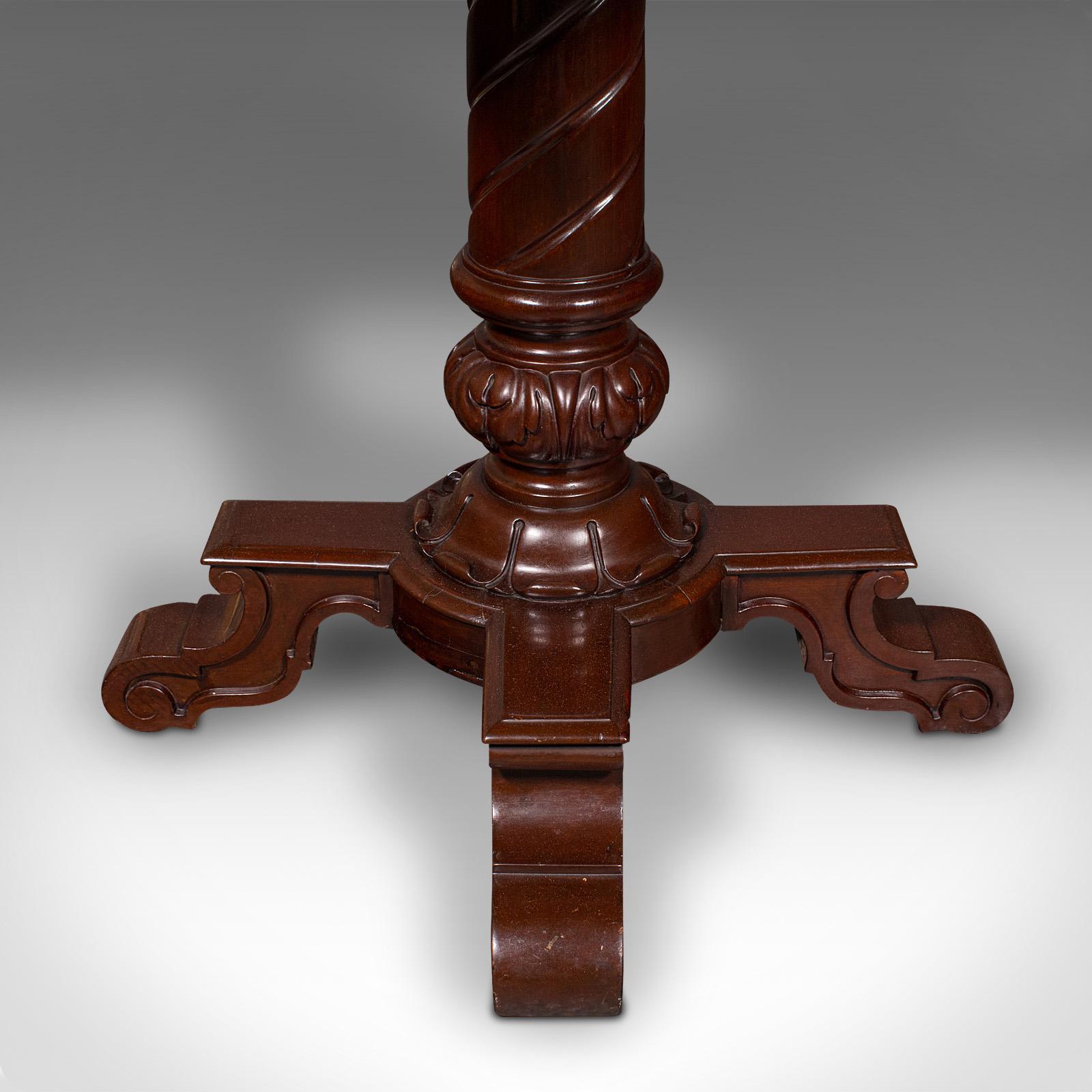 Table octogonale anglaise, marbre, d'appoint, centre, début de l'ère victorienne en vente 2