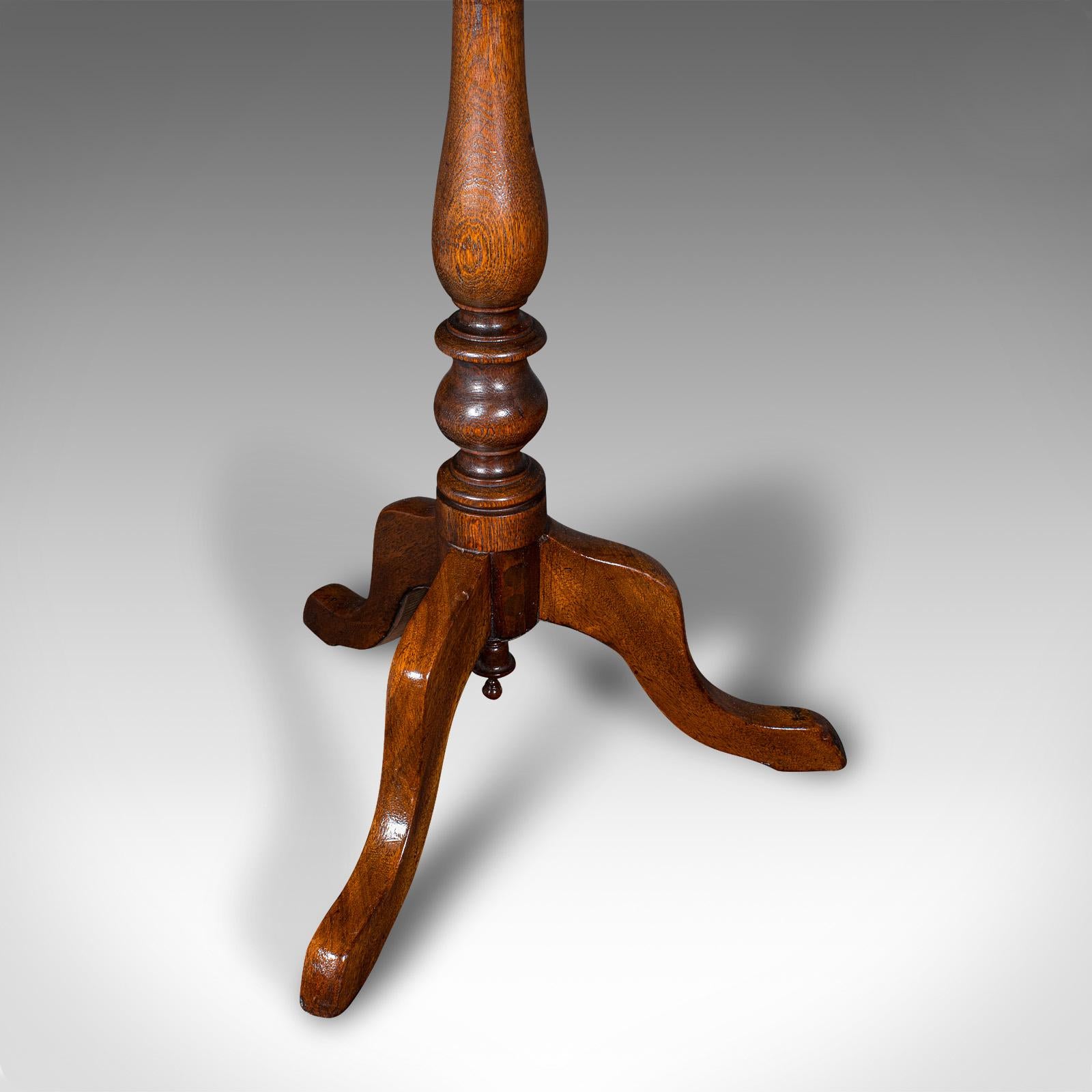 Antique Octagonal Wine Table, English, Burr Walnut, Lamp, Occasional, Victorian For Sale 4