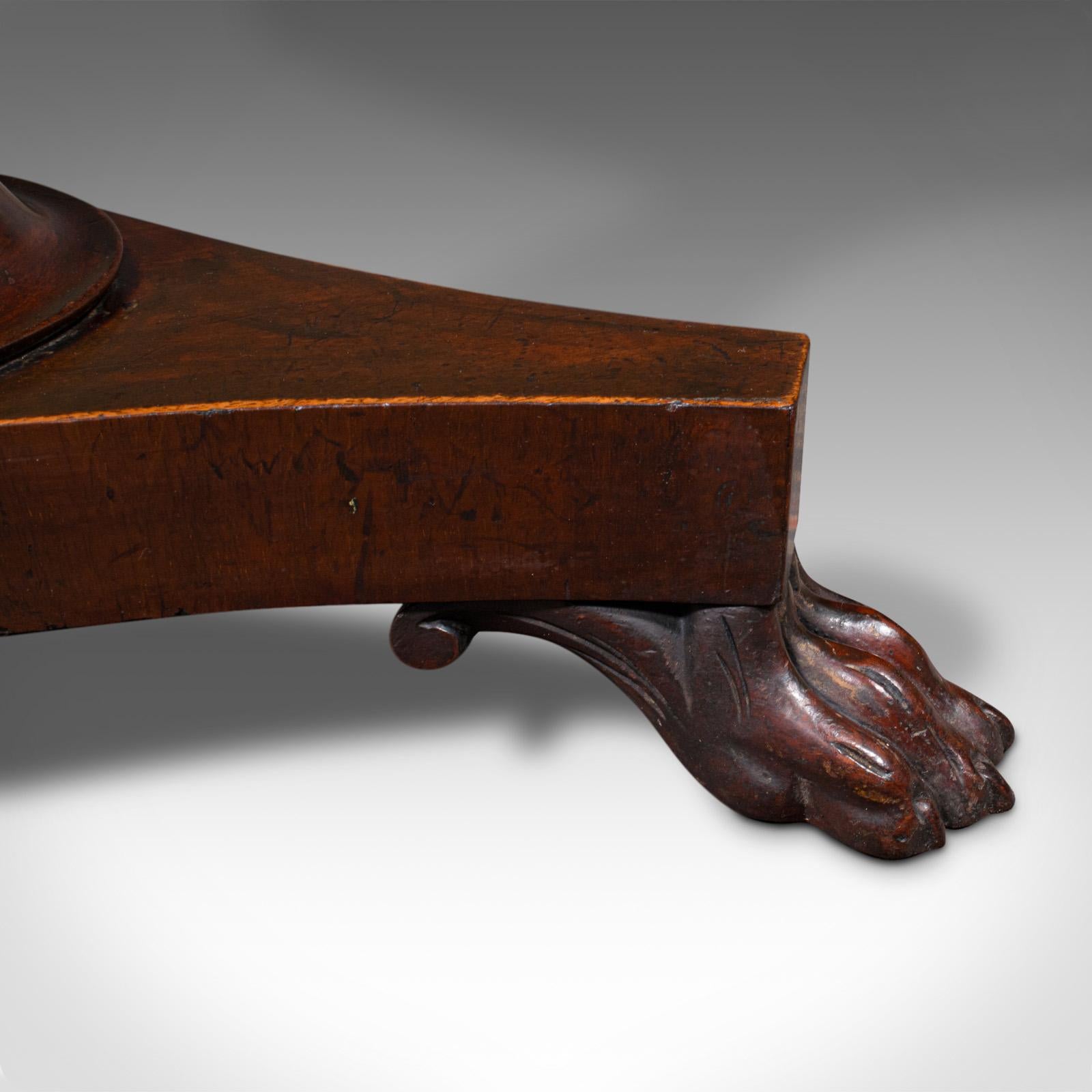 Antique Octagonal Wine Table, English, Flame, Lamp, Side, William IV, Circa 1835 For Sale 3