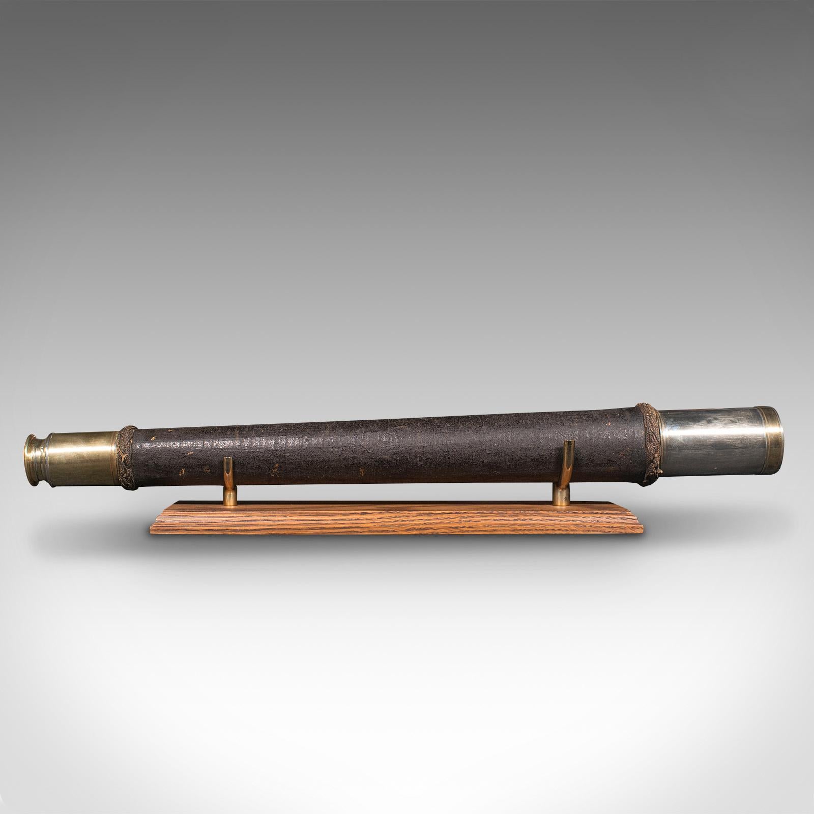 British Antique Officer of the Watch Telescope, English, After Dollond, Victorian, 1890 For Sale