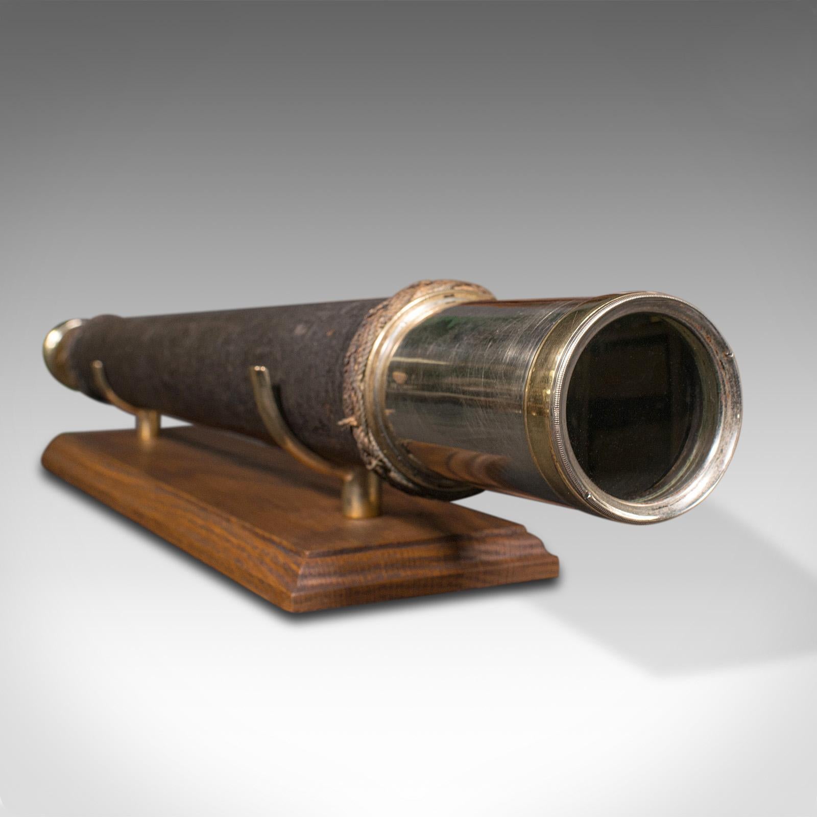 Antique Officer of the Watch Telescope, English, After Dollond, Victorian, 1890 In Good Condition For Sale In Hele, Devon, GB