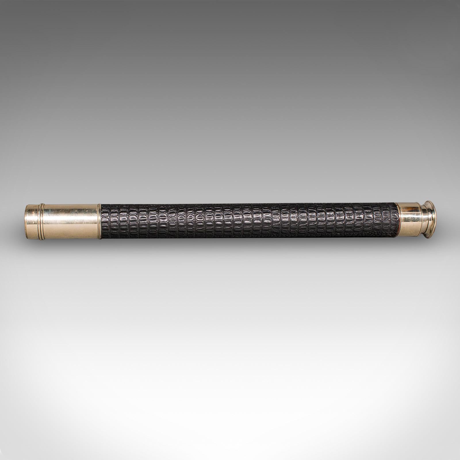 Britannique Télescope ancien pour officier de quart, anglais, Ross of London, victorien, 1900 en vente