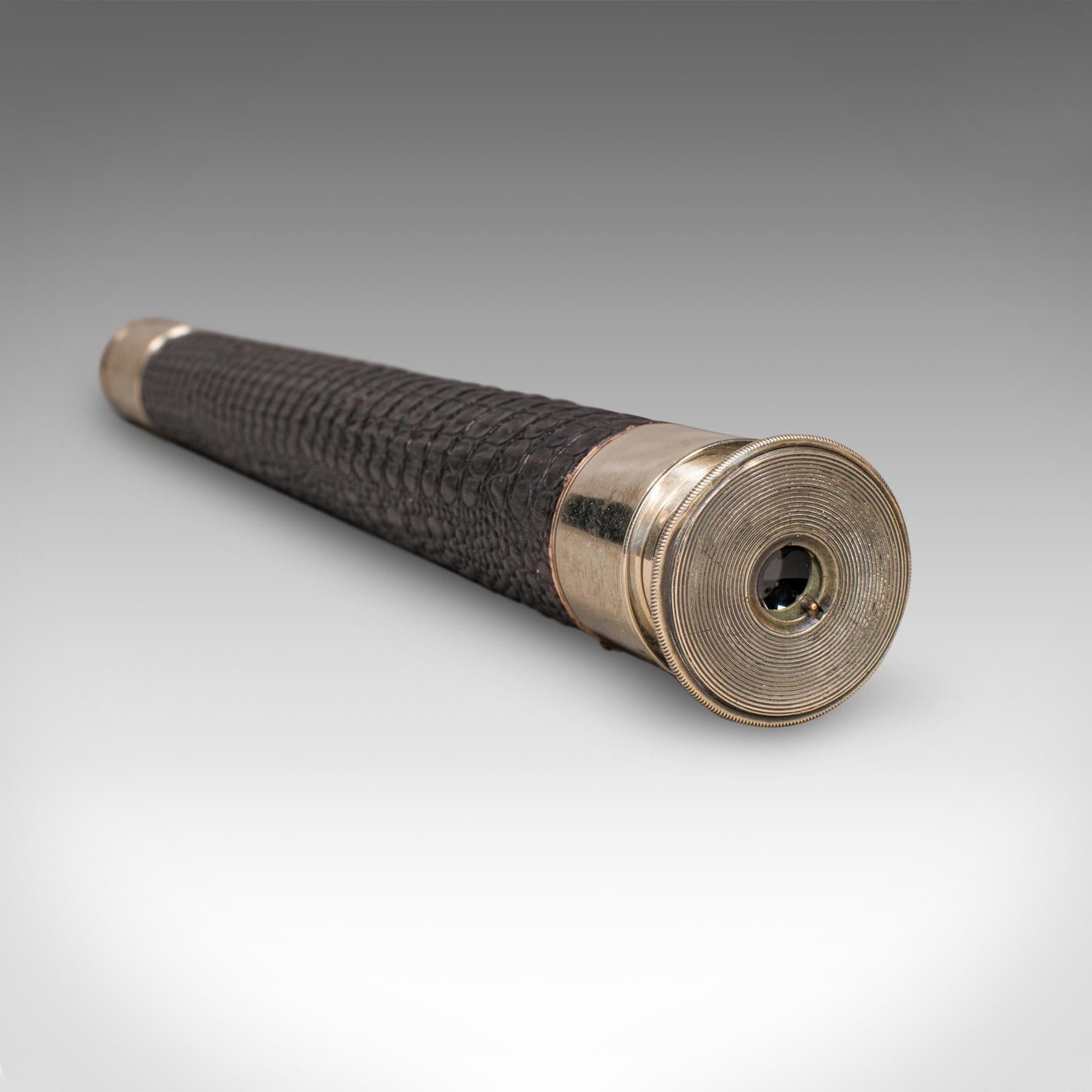 20ième siècle Télescope ancien pour officier de quart, anglais, Ross of London, victorien, 1900 en vente