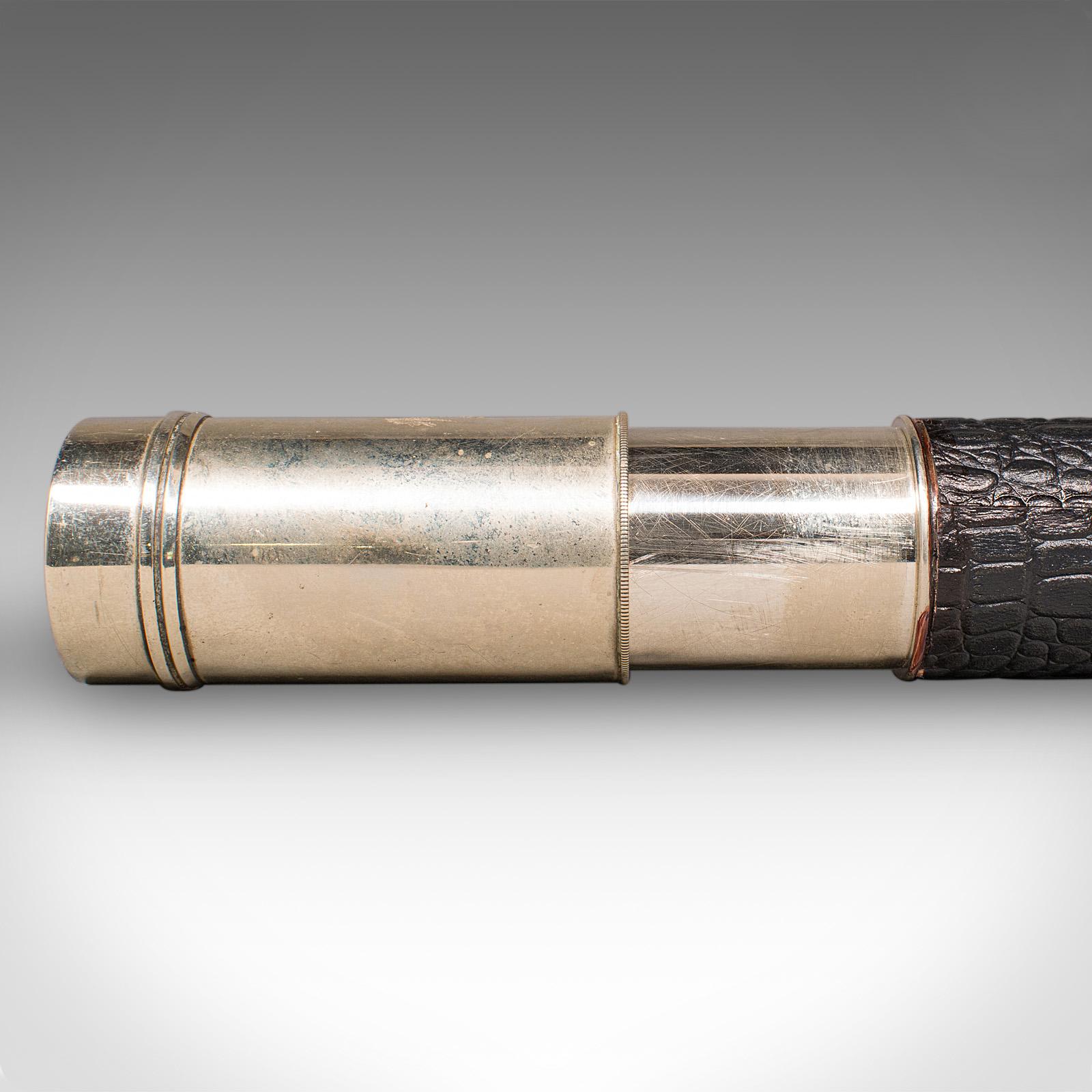 Laiton Télescope ancien pour officier de quart, anglais, Ross of London, victorien, 1900 en vente