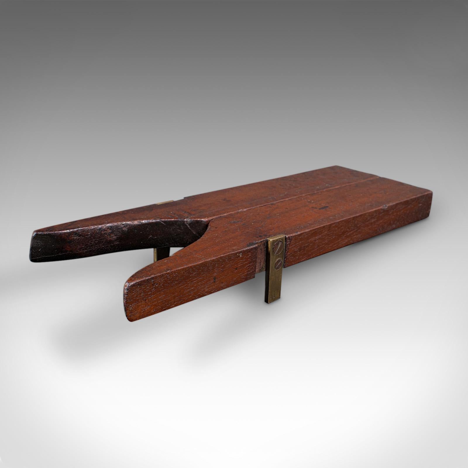 Antique Officer's Field Boot Jack, English, Oak, Campaign Shoe Pull, Georgian For Sale 1