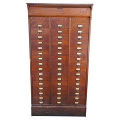 Antique Ohmers Sons 48 Drawer Oak Industrial Apothecary Amberg Filing Cabinet Antique Ohmers Sons 48 Drawer Oak Industrial Apothecary Amberg Filing Cabinet