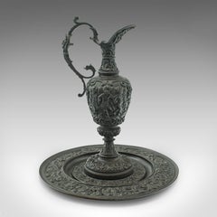 Antique Oil Ewer, Italian, Bronze, Grand Tour Serving Jug, Victorian, circa 1850