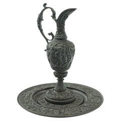 Antique Oil Ewer, Italian, Bronze, Grand Tour Serving Jug, Victorian, circa 1850