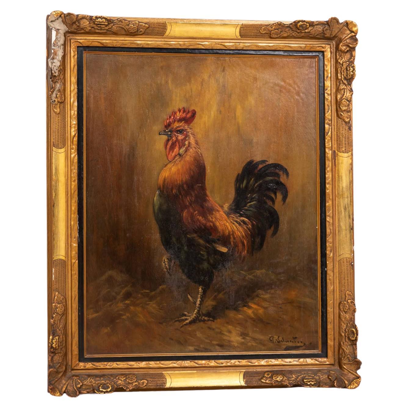 Antique Oil On Board Painting by Paul Henri Schouten - Belgium, c.1925