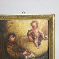 Antique Oil on Board Painting of Padua, Framed, C1810