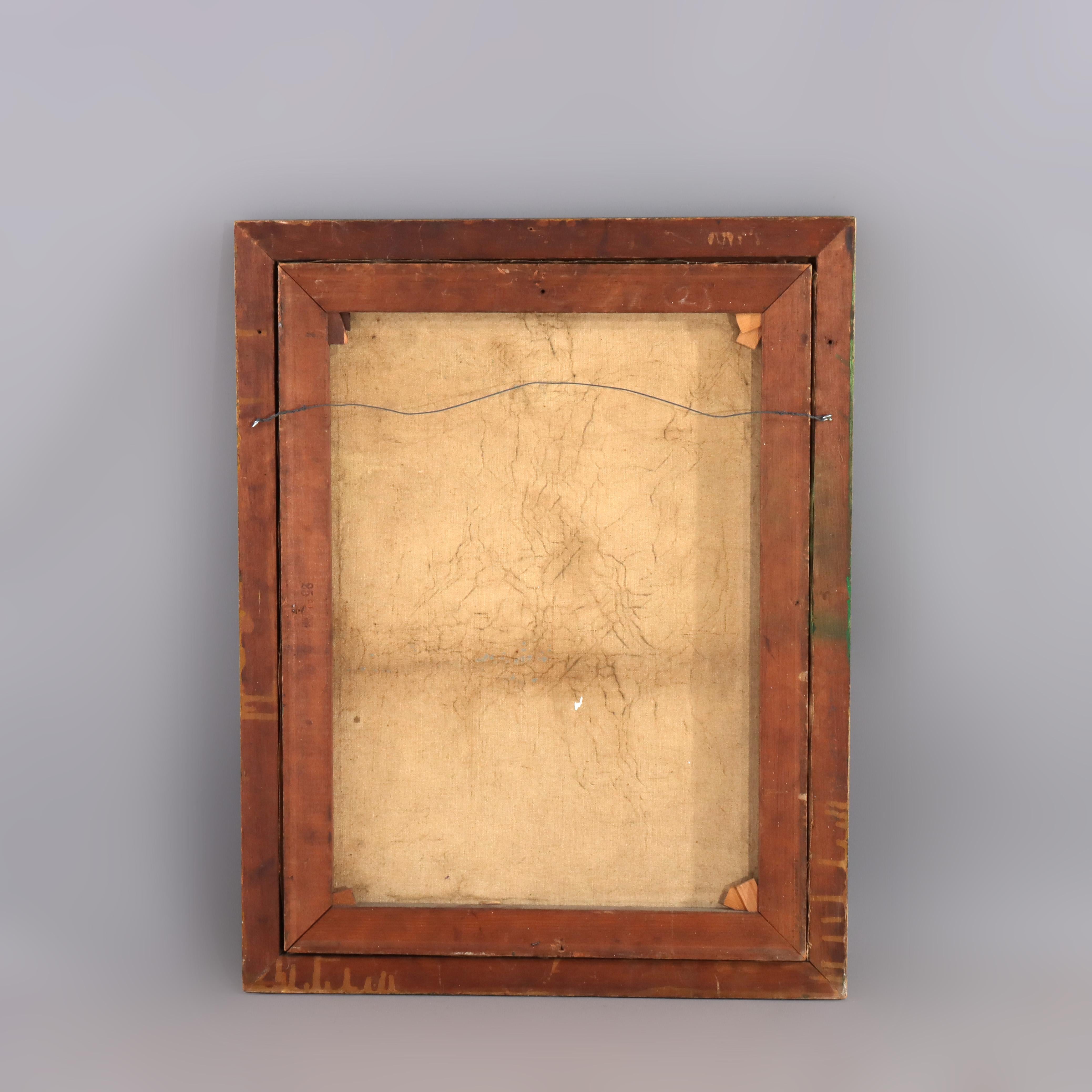 Antikes Öl auf Leinwand Kontinentales Blumenstillleben, gerahmt, um 1910 (20. Jahrhundert) im Angebot