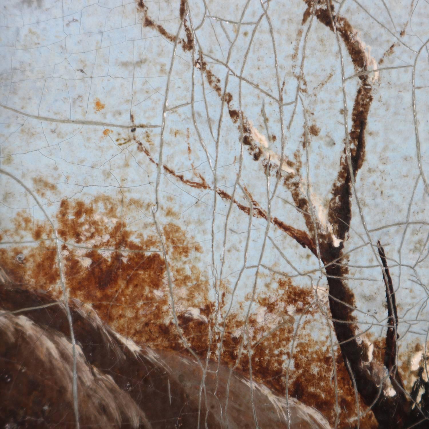 winter scene oil painting