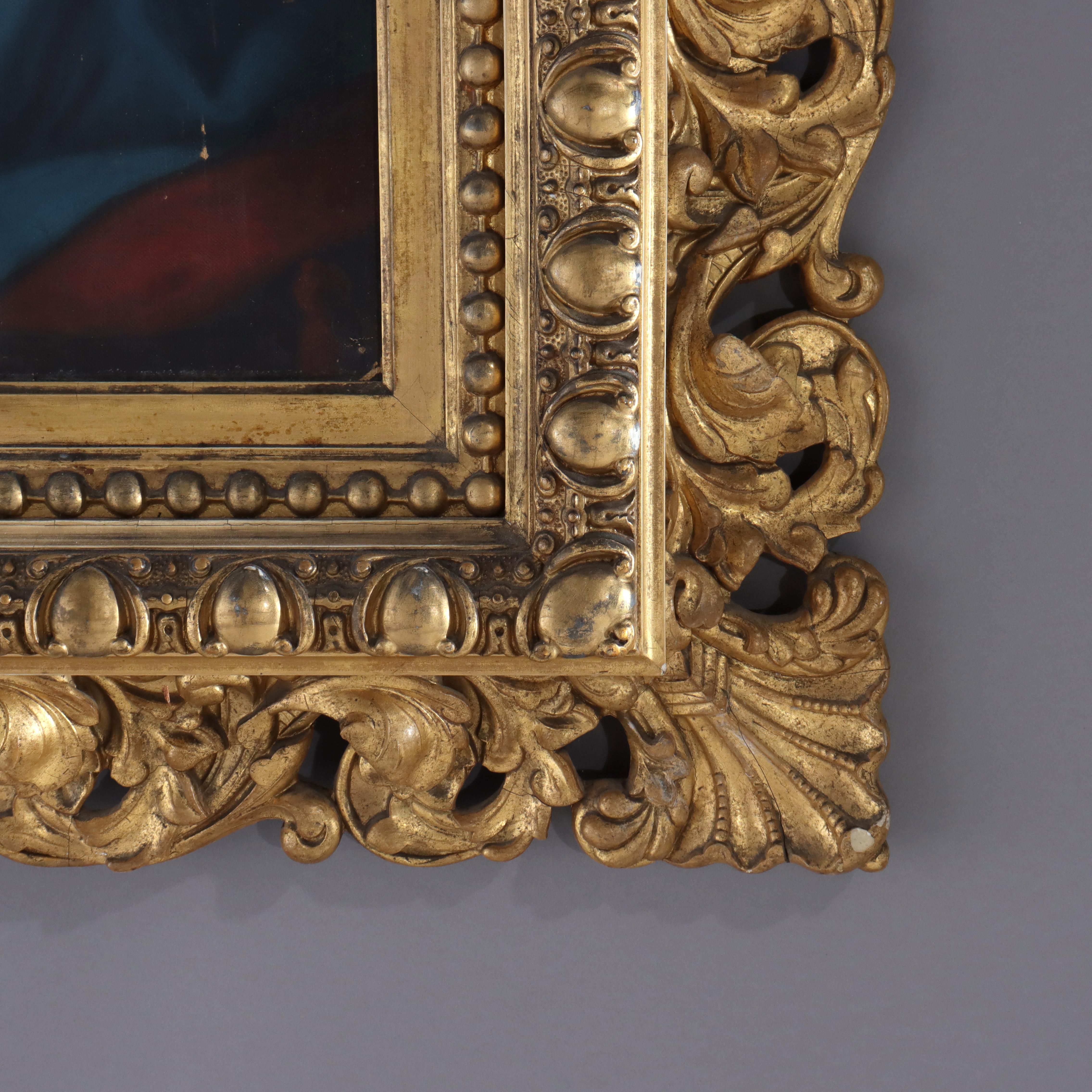 Huile sur toile ancienne Copie du tableau de Conca 