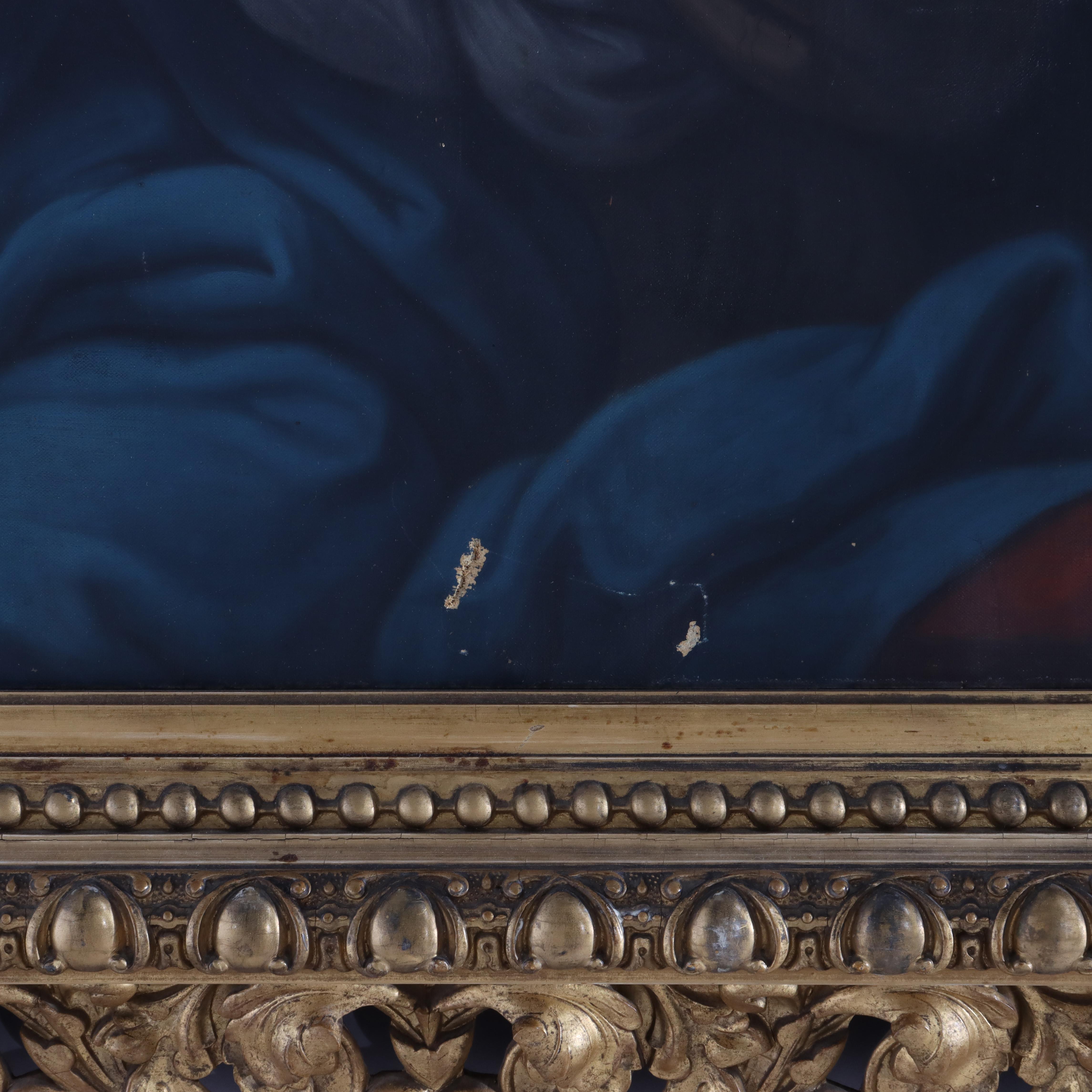 Huile sur toile ancienne Copie du tableau de Conca 