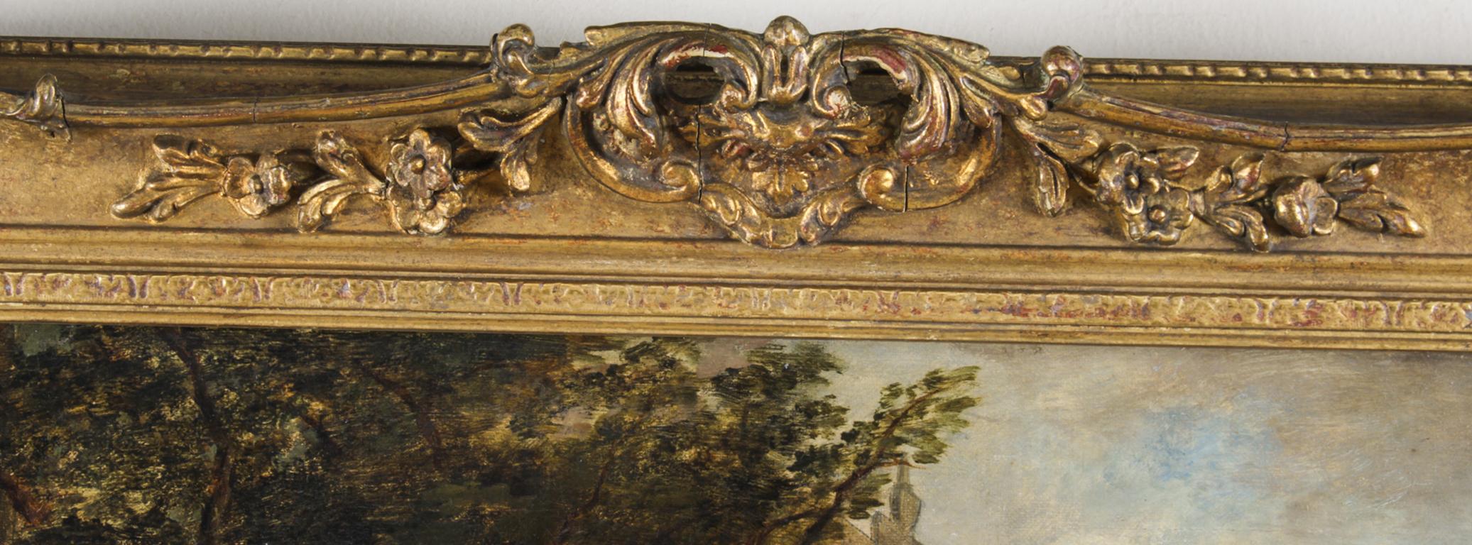 Antique Oil on Canvas Painting by Daniel Pasmore 1873 19thC 6