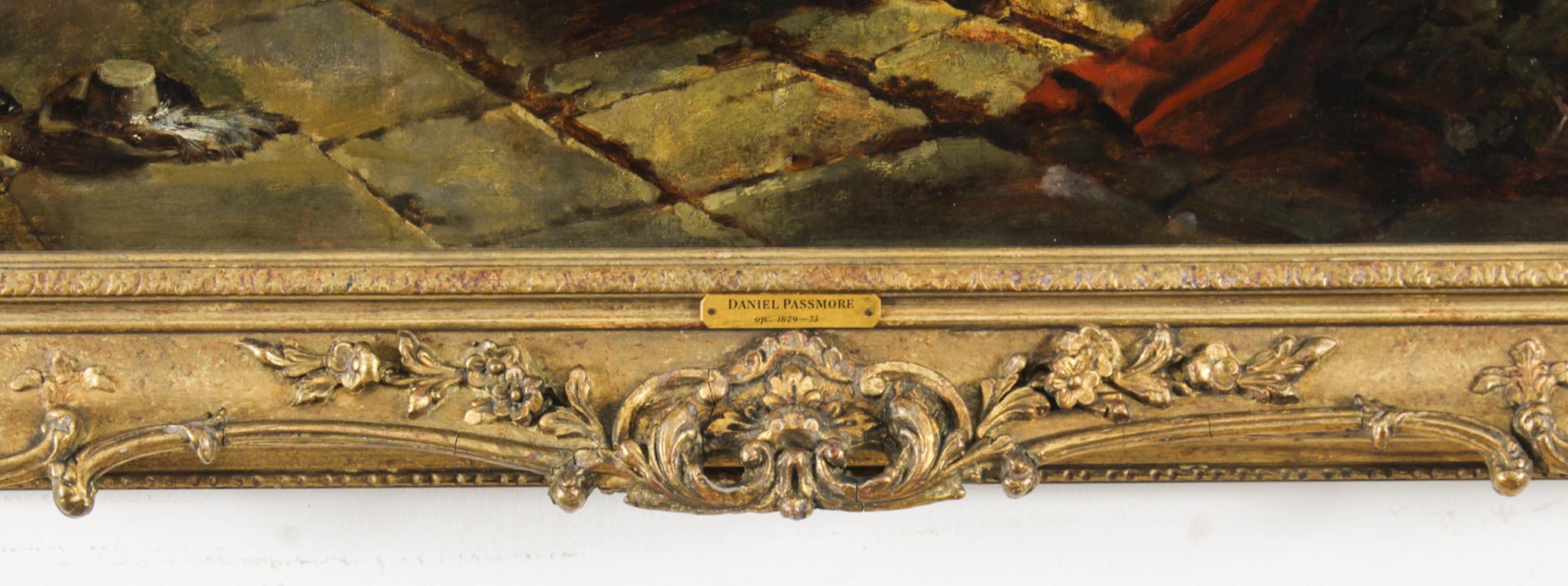 Antique Oil on Canvas Painting by Daniel Pasmore 1873 19thC 9