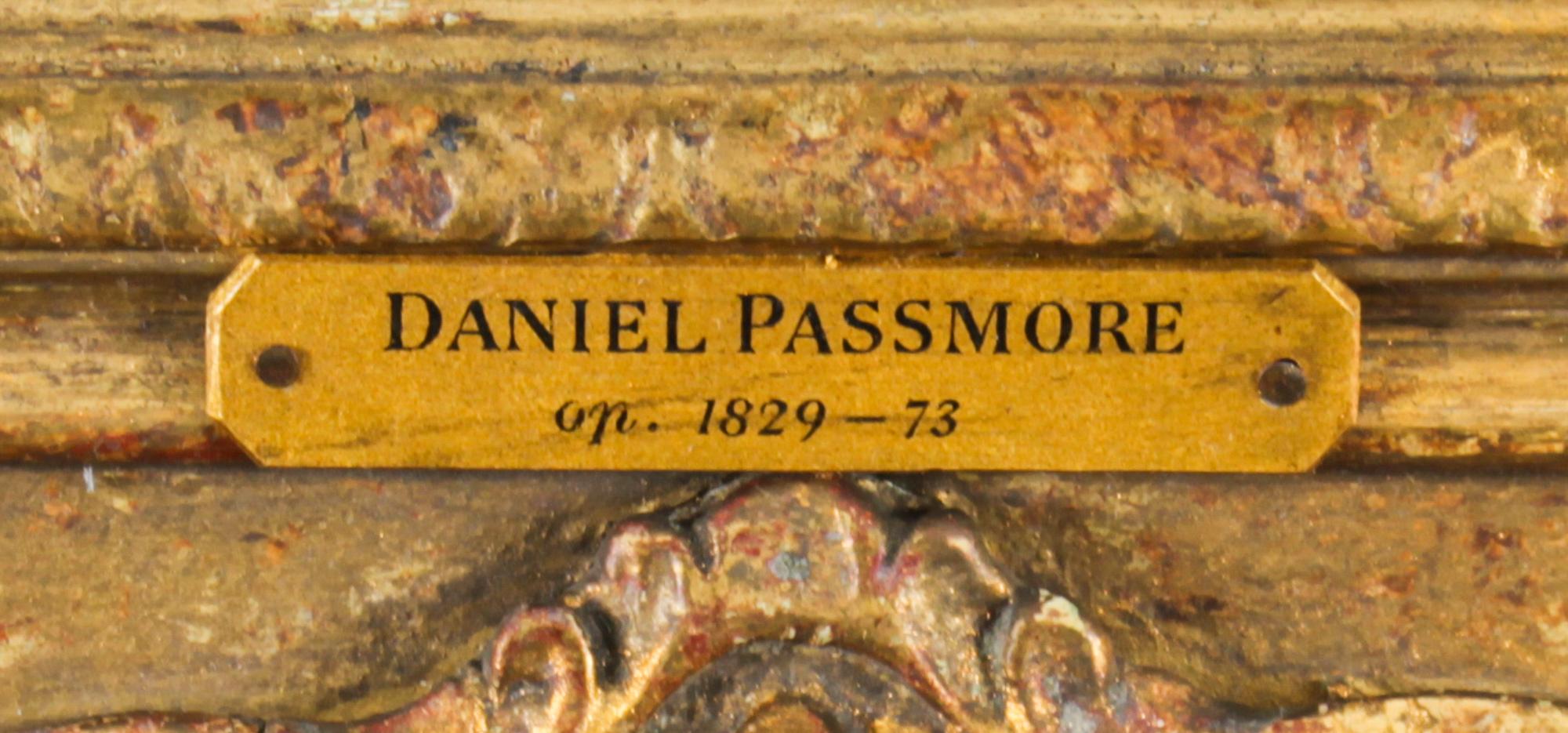 Antique Oil on Canvas Painting by Daniel Pasmore 1873 19thC 10
